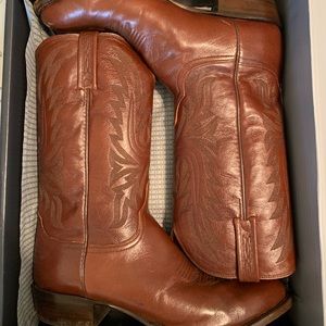 Lucchese Men’s Leather Cowboy Boots